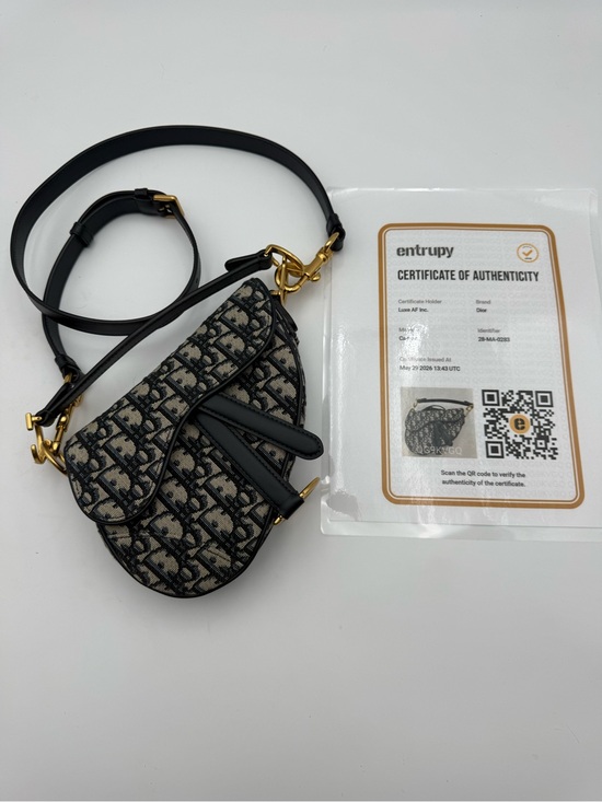 Dior Handbags - Dior Mini Oblique Saddle Crossbody Bag